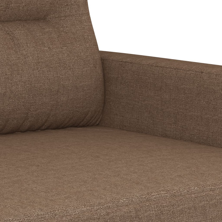 Trivietė sofa, rudos spalvos, 180cm, audinys