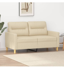 Dvivietė sofa, kreminės spalvos, 120cm, audinys