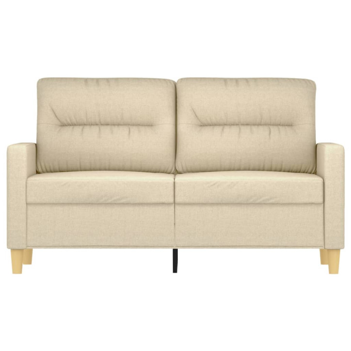 Dvivietė sofa, kreminės spalvos, 120cm, audinys