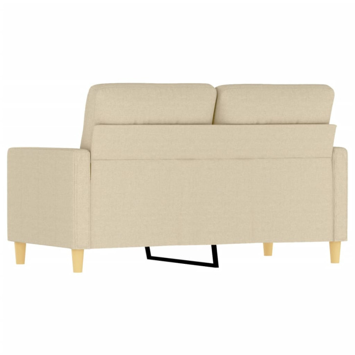 Dvivietė sofa, kreminės spalvos, 120cm, audinys