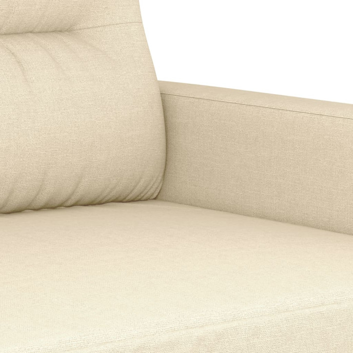 Dvivietė sofa, kreminės spalvos, 120cm, audinys