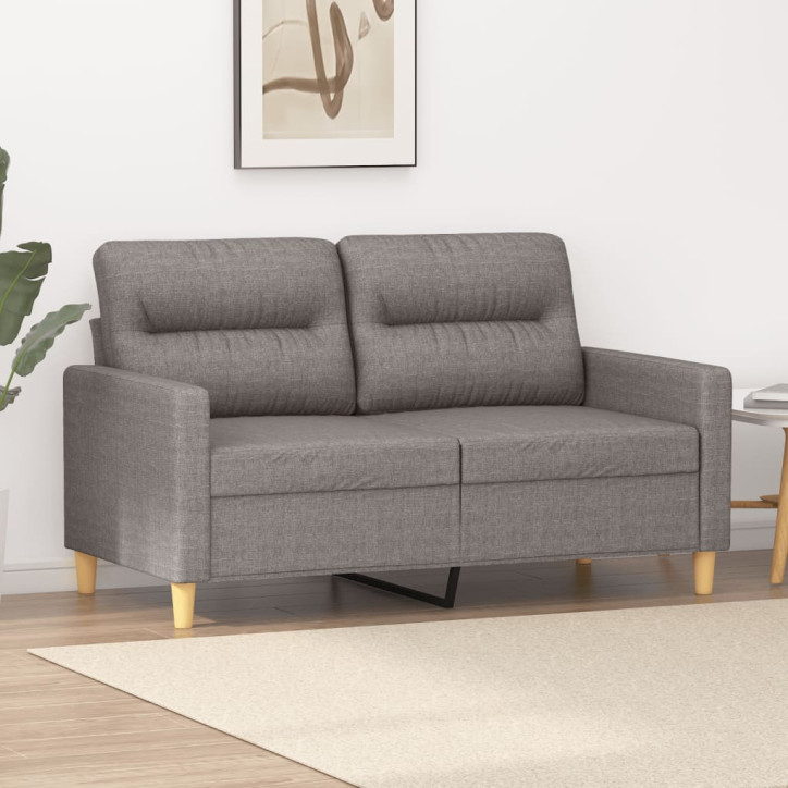 Dvivietė sofa, taupe spalvos, 120cm, audinys