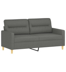 Dvivietė sofa, tamsiai pilkos spalvos, 140cm, audinys