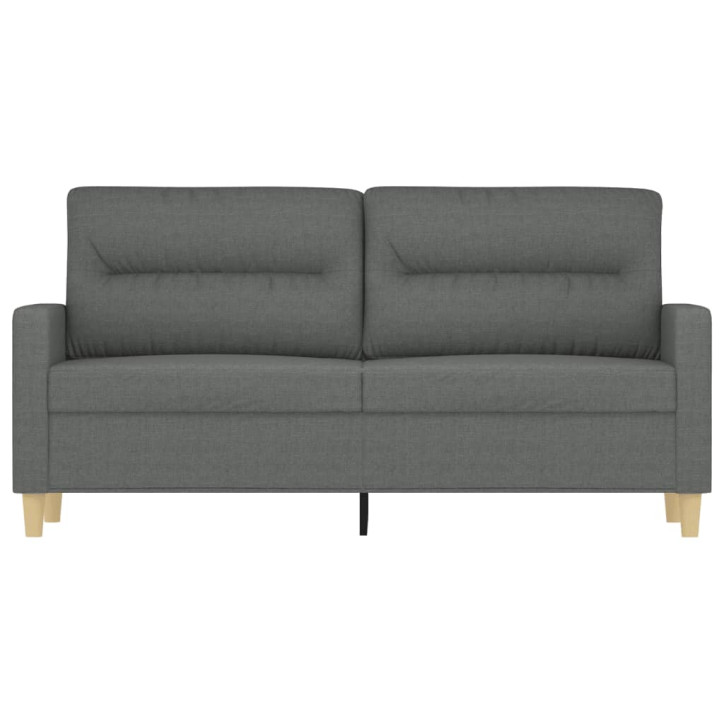 Dvivietė sofa, tamsiai pilkos spalvos, 140cm, audinys