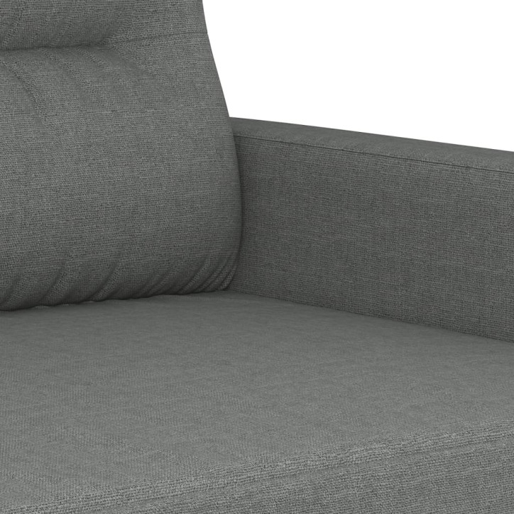 Dvivietė sofa, tamsiai pilkos spalvos, 140cm, audinys