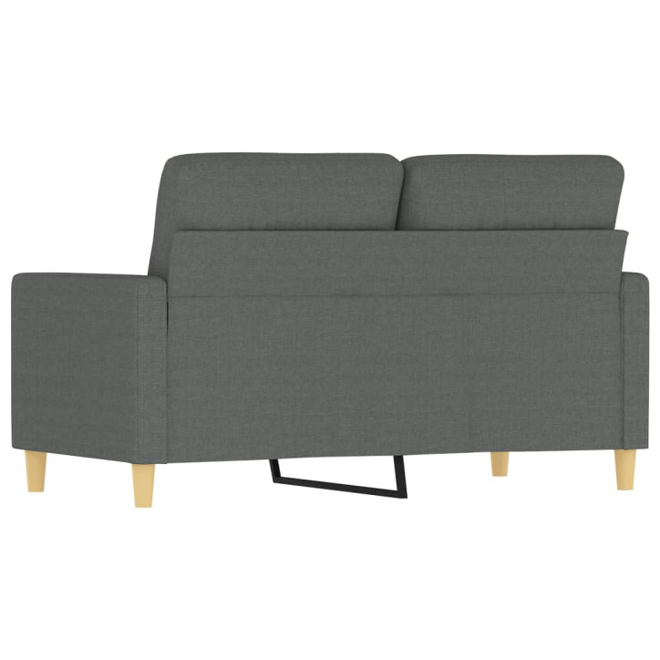 Dvivietė sofa, tamsiai pilkos spalvos, 120cm, audinys