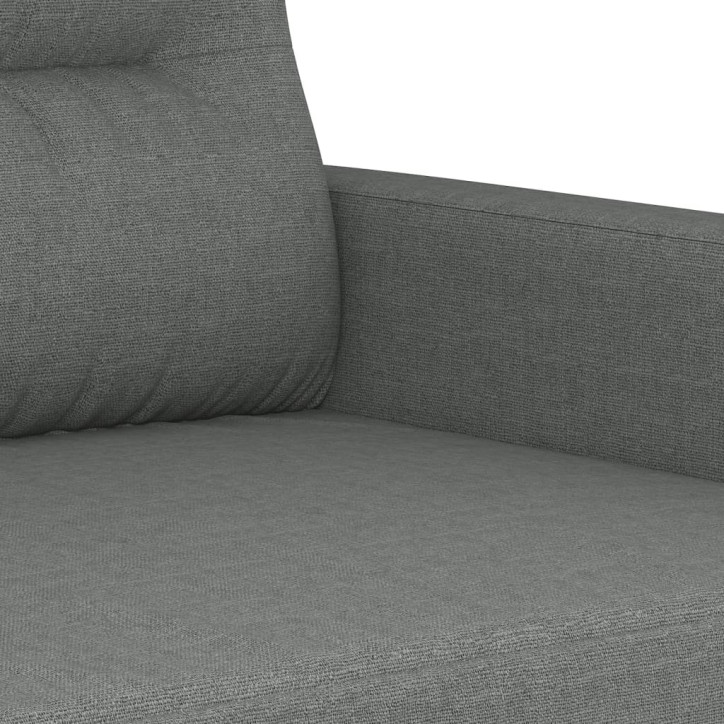 Dvivietė sofa, tamsiai pilkos spalvos, 120cm, audinys