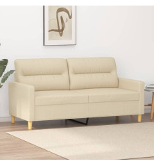 Dvivietė sofa, kreminės spalvos, 140cm, audinys