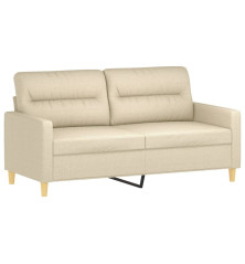 Dvivietė sofa, kreminės spalvos, 140cm, audinys