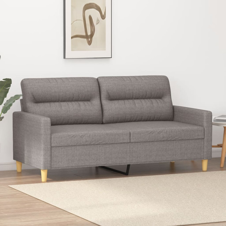 Dvivietė sofa, taupe spalvos, 140cm, audinys