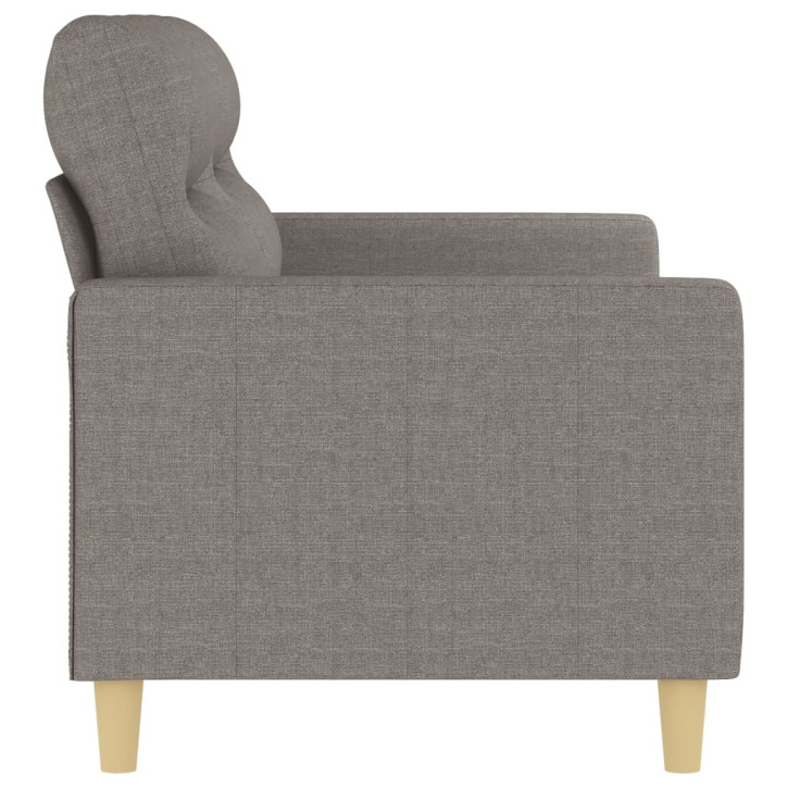 Dvivietė sofa, taupe spalvos, 140cm, audinys