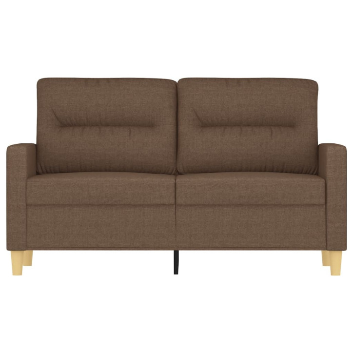 Dvivietė sofa, rudos spalvos, 120cm, audinys