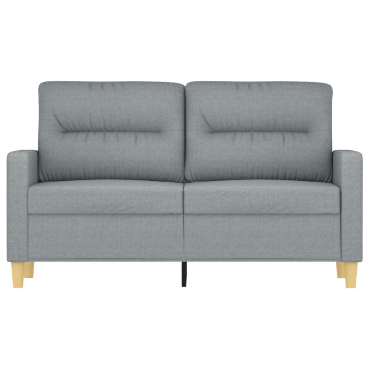 Dvivietė sofa, šviesiai pilkos spalvos, 120cm, audinys