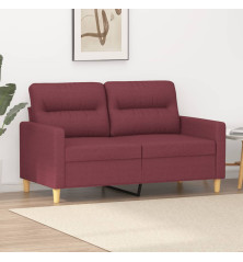 Dvivietė sofa, raudonojo vyno spalvos, 120cm, audinys