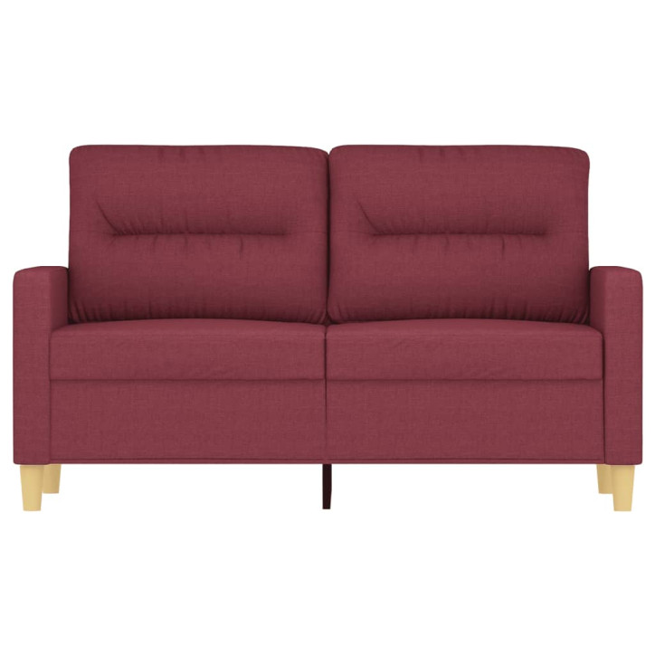 Dvivietė sofa, raudonojo vyno spalvos, 120cm, audinys