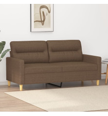 Dvivietė sofa, rudos spalvos, 140cm, audinys