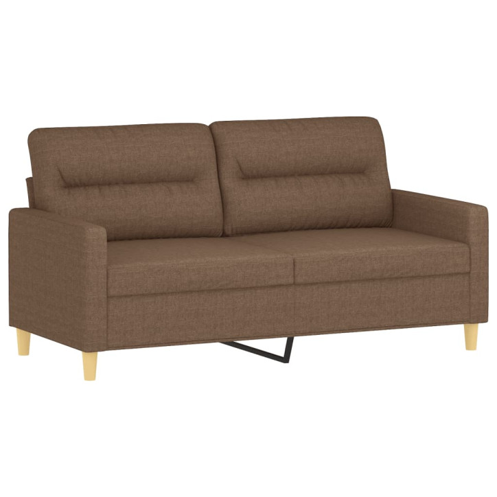 Dvivietė sofa, rudos spalvos, 140cm, audinys