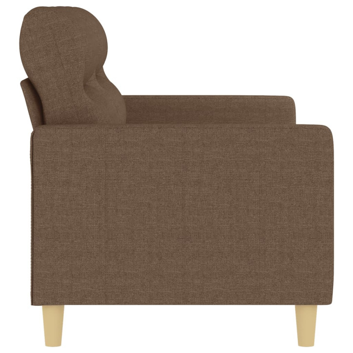 Dvivietė sofa, rudos spalvos, 140cm, audinys