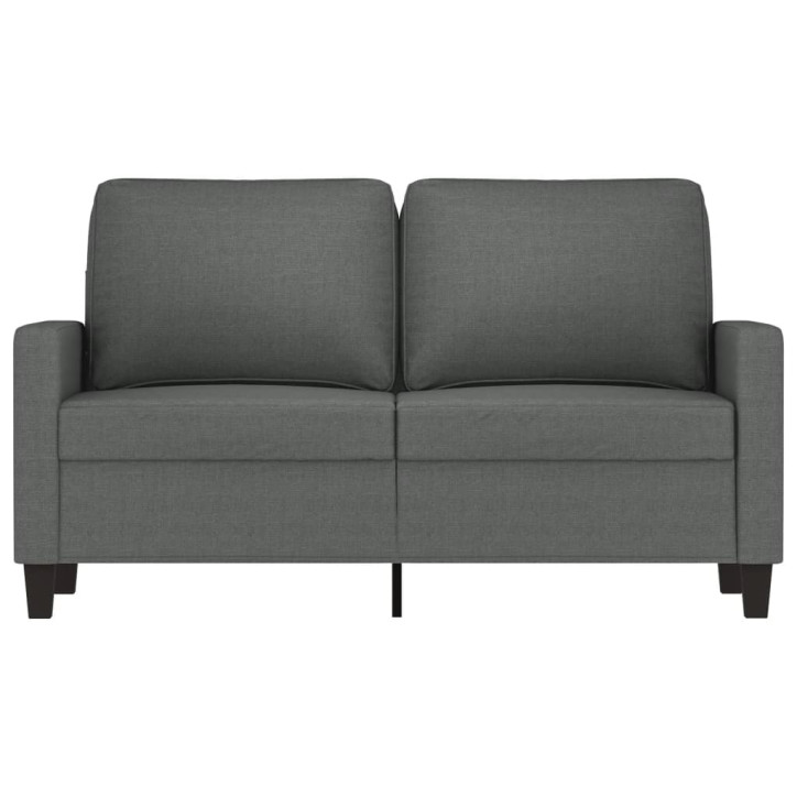 Dvivietė sofa, tamsiai pilkos spalvos, 120cm, audinys