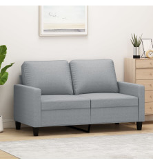 Dvivietė sofa, šviesiai pilkos spalvos, 120cm, audinys