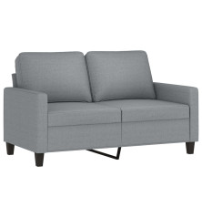 Dvivietė sofa, šviesiai pilkos spalvos, 120cm, audinys