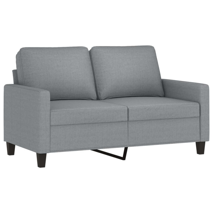 Dvivietė sofa, šviesiai pilkos spalvos, 120cm, audinys