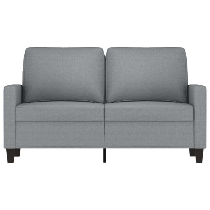 Dvivietė sofa, šviesiai pilkos spalvos, 120cm, audinys