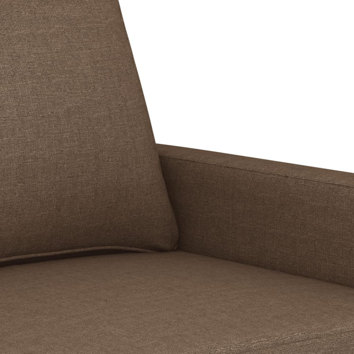 Trivietė sofa, rudos spalvos, 180cm, audinys