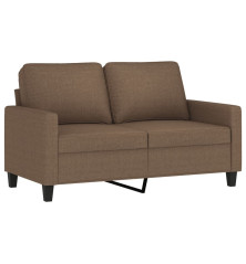 Dvivietė sofa, rudos spalvos, 120cm, audinys