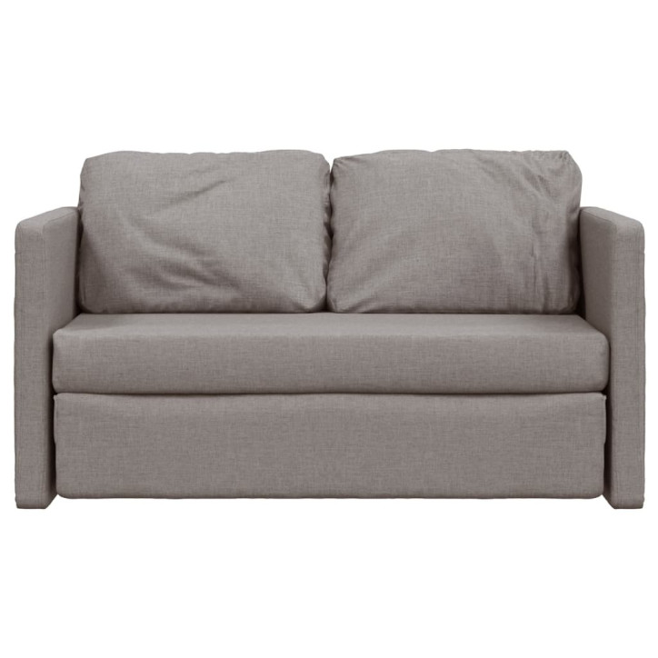 Grindų sofa-lova, 2-1, taupe spalvos, 112x174x55cm, audinys