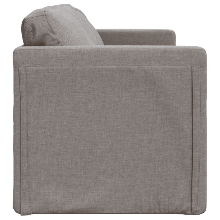 Grindų sofa-lova, 2-1, taupe spalvos, 112x174x55cm, audinys