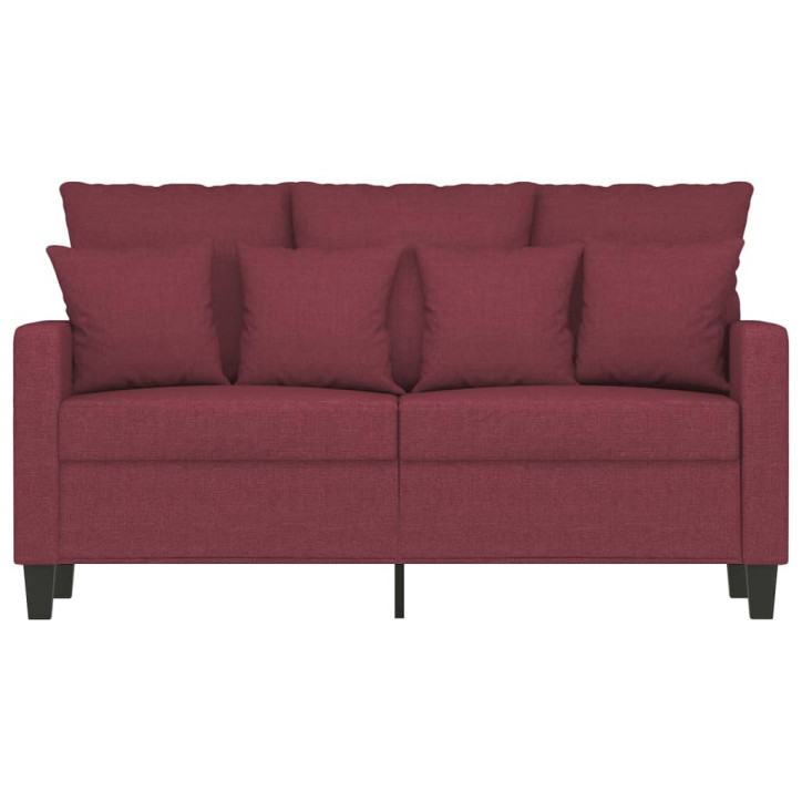 Dvivietė sofa, raudonojo vyno spalvos, 120cm, audinys