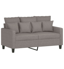 Dvivietė sofa, taupe spalvos, 120cm, audinys