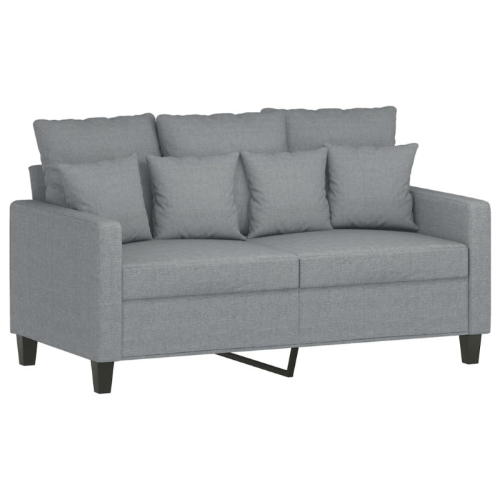 Dvivietė sofa, šviesiai pilkos spalvos, 120cm, audinys