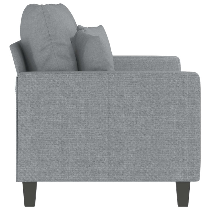 Dvivietė sofa, šviesiai pilkos spalvos, 120cm, audinys