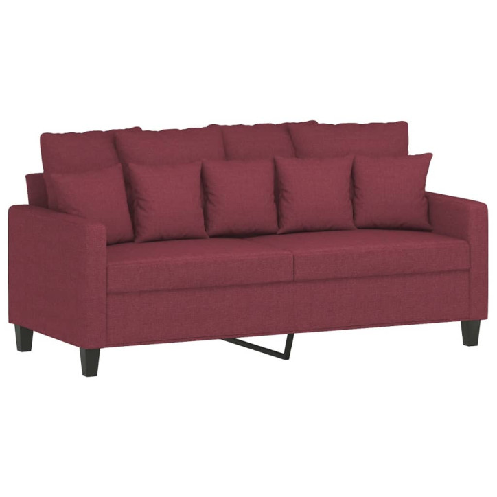 Dvivietė sofa, raudonojo vyno spalvos, 140cm, audinys