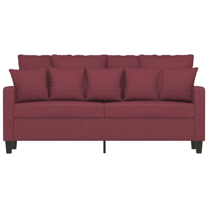 Dvivietė sofa, raudonojo vyno spalvos, 140cm, audinys