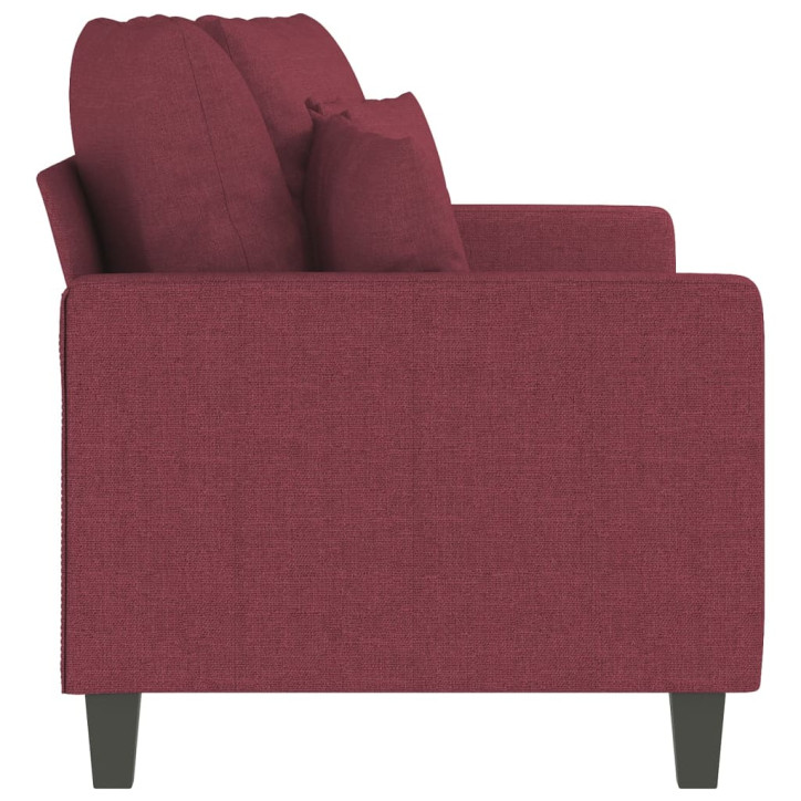 Dvivietė sofa, raudonojo vyno spalvos, 140cm, audinys