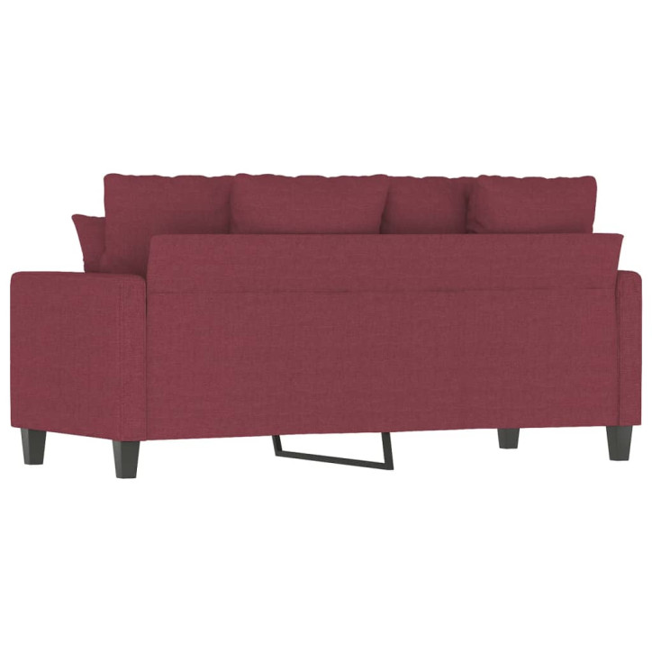 Dvivietė sofa, raudonojo vyno spalvos, 140cm, audinys