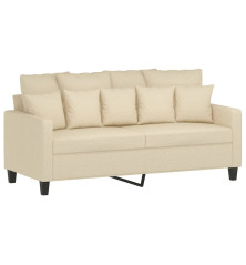 Dvivietė sofa, kreminės spalvos, 140cm, audinys