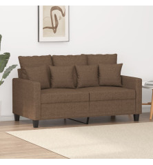 Dvivietė sofa, rudos spalvos, 120cm, audinys