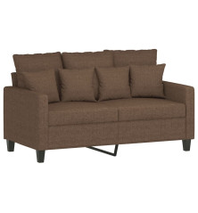 Dvivietė sofa, rudos spalvos, 120cm, audinys