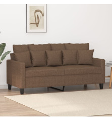 Dvivietė sofa, rudos spalvos, 140cm, audinys