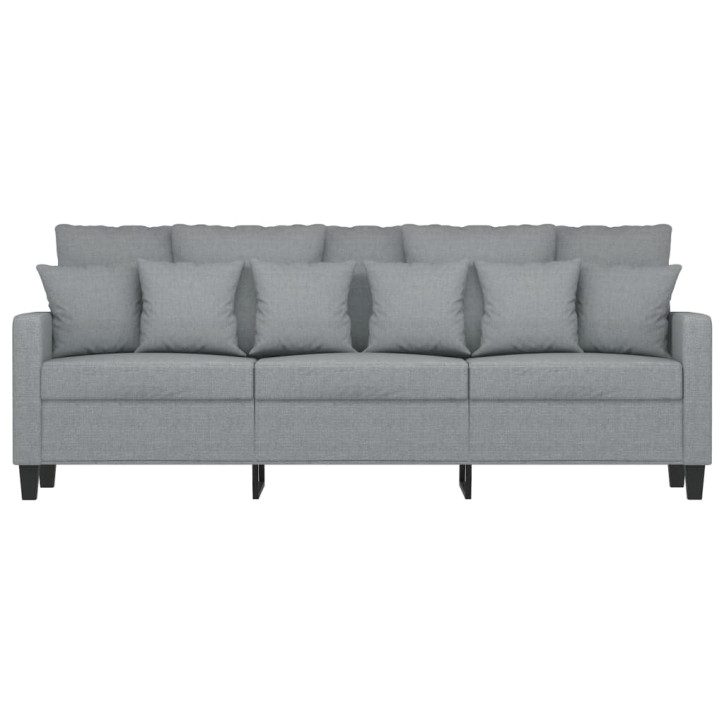 Trivietė sofa, šviesiai pilkos spalvos, 180cm, audinys