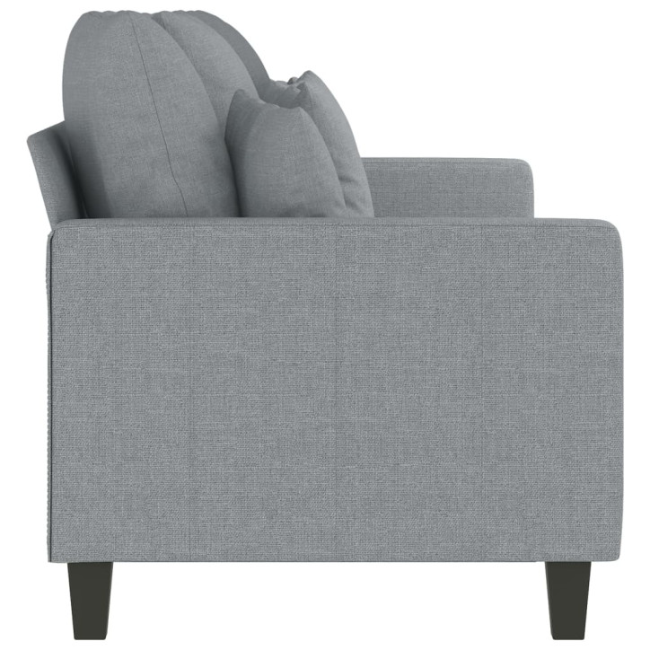 Trivietė sofa, šviesiai pilkos spalvos, 180cm, audinys