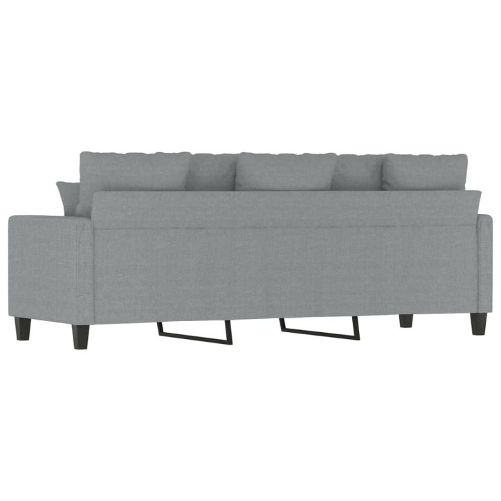 Trivietė sofa, šviesiai pilkos spalvos, 180cm, audinys