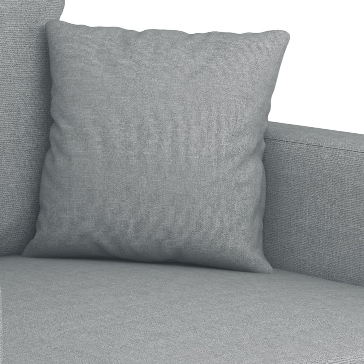 Trivietė sofa, šviesiai pilkos spalvos, 180cm, audinys