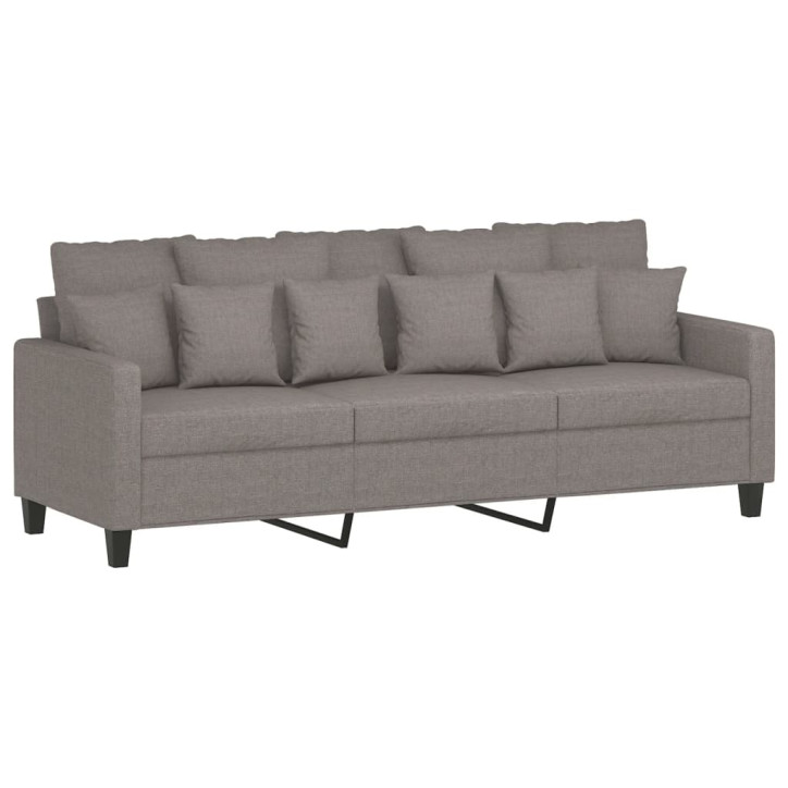 Trivietė sofa, taupe spalvos, 180cm, audinys