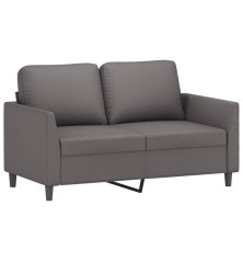 Dvivietė sofa, pilkos spalvos, 120cm, dirbtinė oda