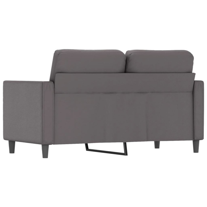 Dvivietė sofa, pilkos spalvos, 120cm, dirbtinė oda